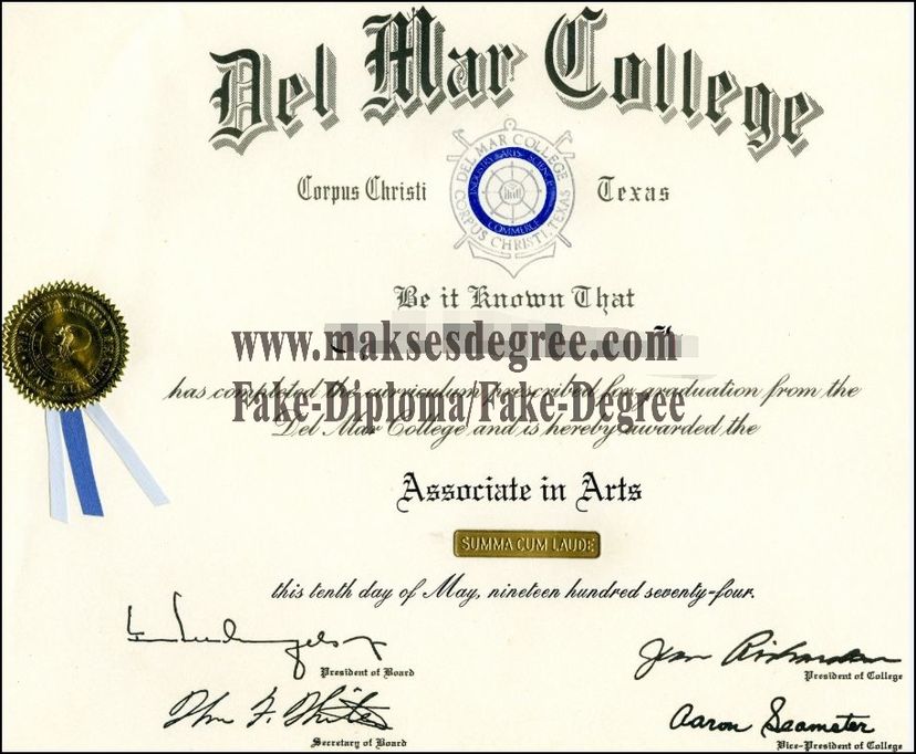 Purchase fake The best website to buy fake Del Mar College Degree Certificate