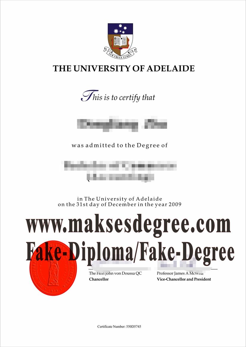 Purchase fake University of Adelaide Certificate