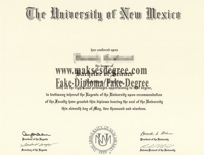 Purchase fake University of New Mexico Degree