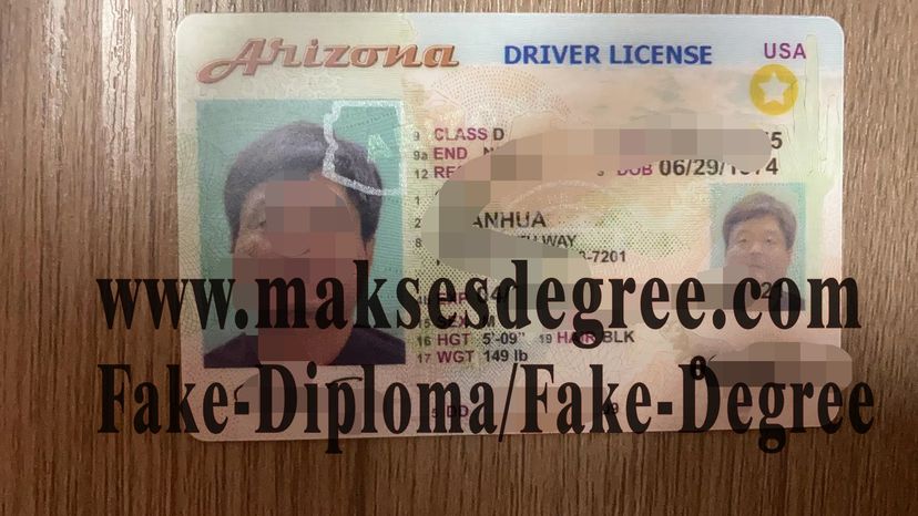 Replica Fake Arizona drivers license