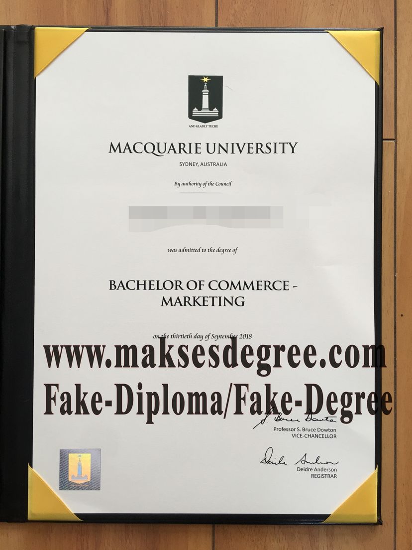 Replica Macquarie University Certificate