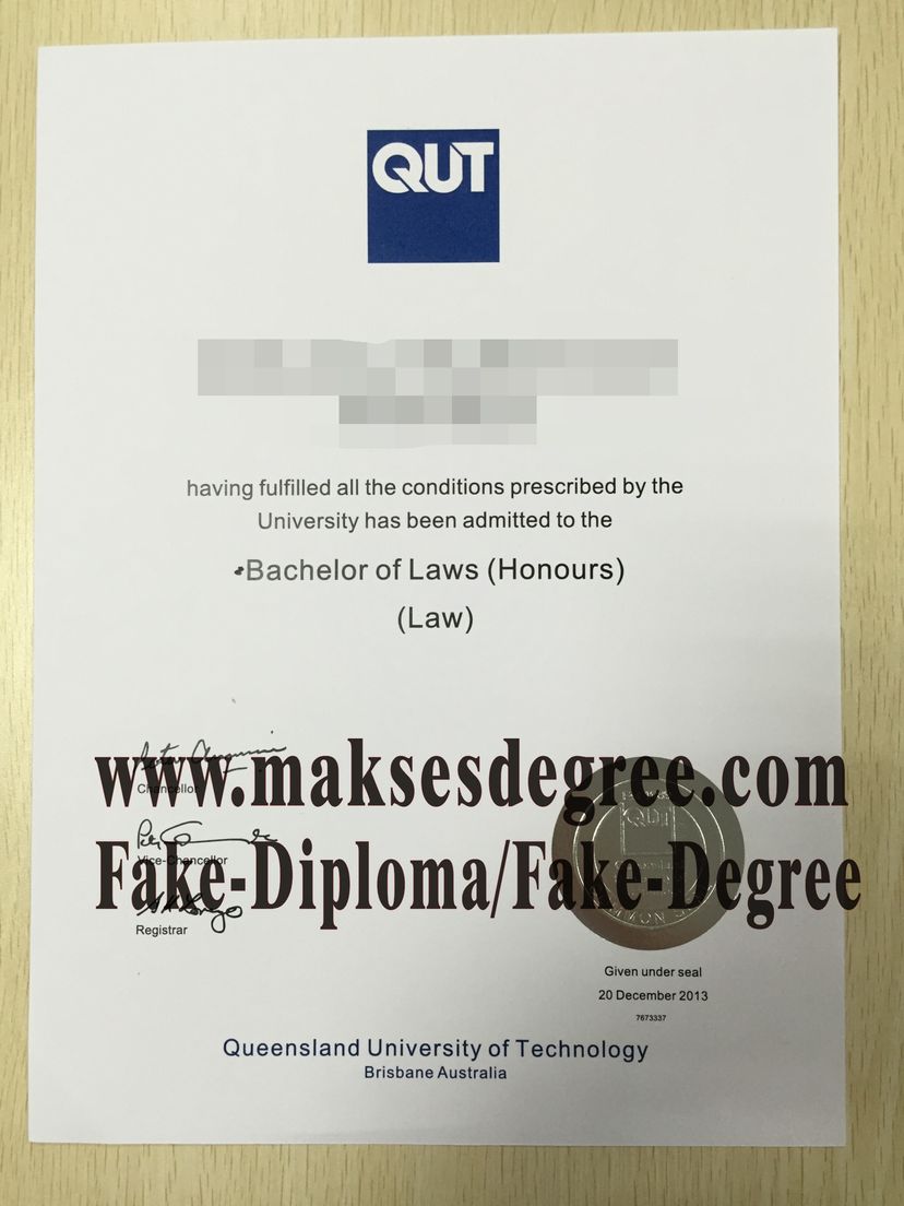 Replica Queensland University of Technology (QUT) Diploma