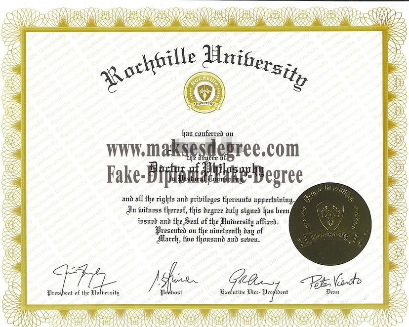 Replica Rochville University Degree