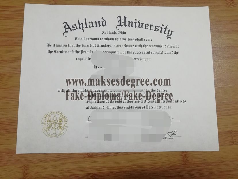 Replica The steps to buy fake Ashland University Certificate Diploma