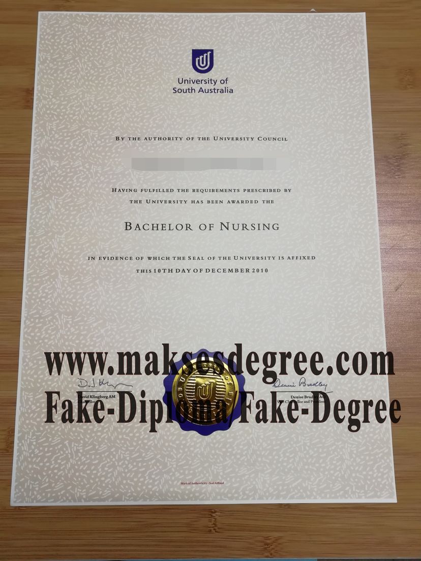 Replica University of South Australia Diploma