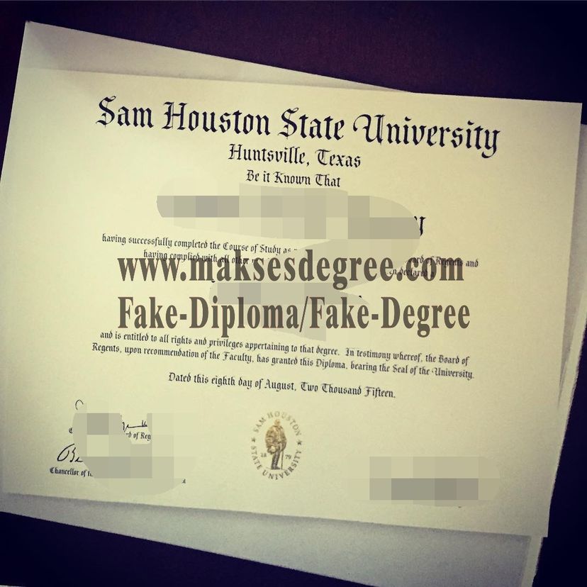 Replica sam houston state University Certificate