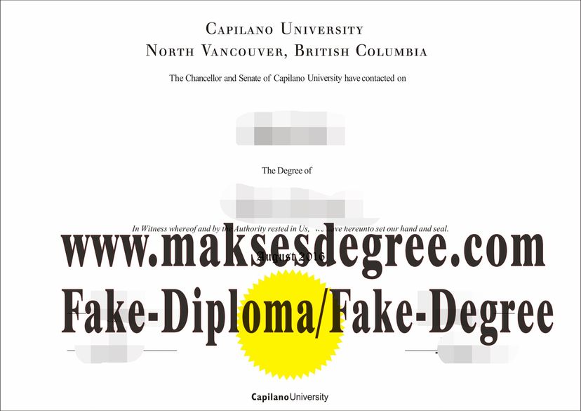 The best website to buy fake Capilano University Certificate