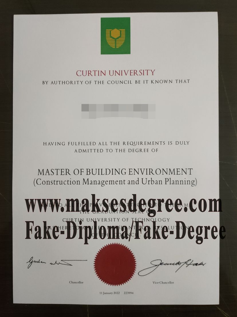 The best website to buy fake Curtin University Diploma