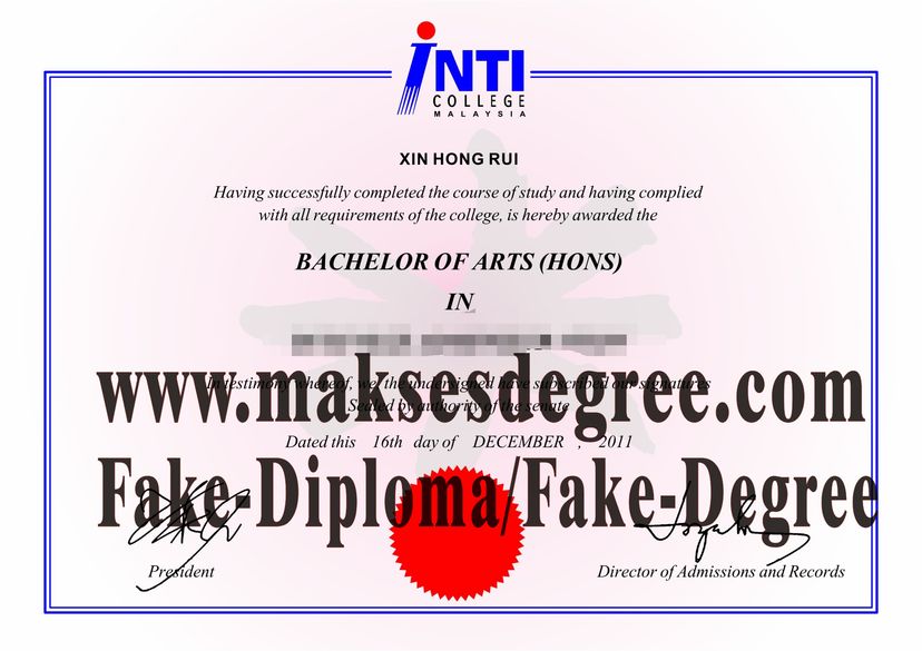 The best website to buy fake INTI International University Degree