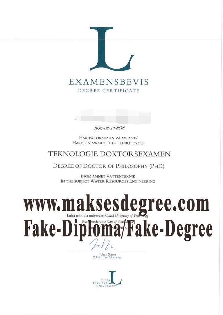 The best website to buy fake Lulea University of Technology Degree