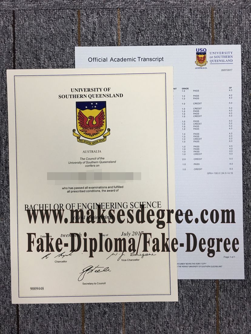 The best website to buy fake University of Southern Queensland Certificate