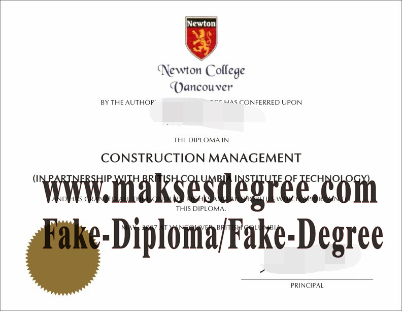 The easy steps to buy fake Newton College Vancouver Degree