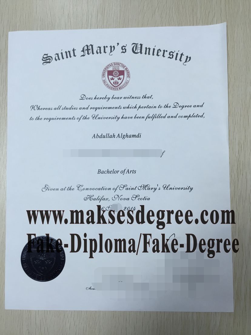 The easy steps to buy fake Saint Marys University Diploma