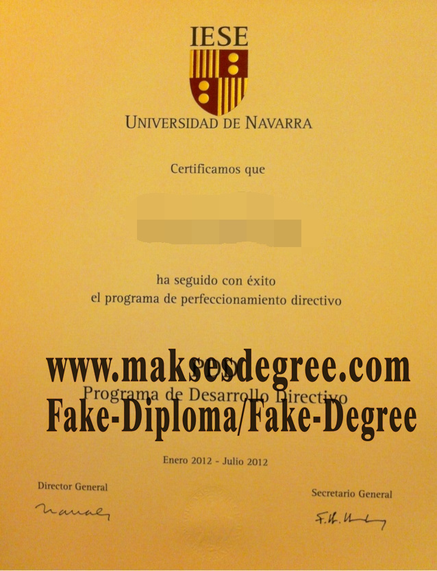 The easy steps to buy fake Universidad de Navarra Certificate