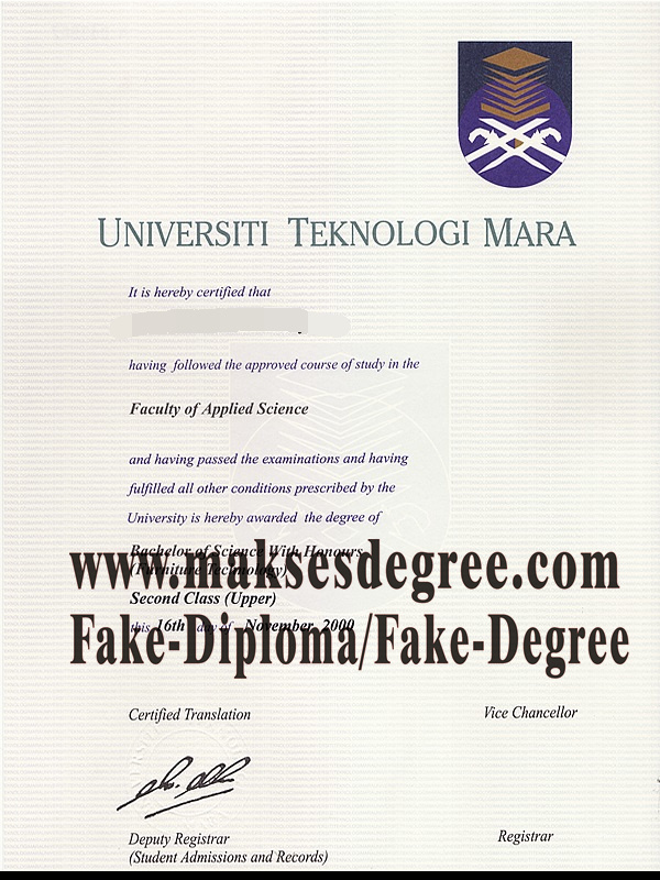 The easy steps to buy fake Universiti Teknologi Mara Diploma