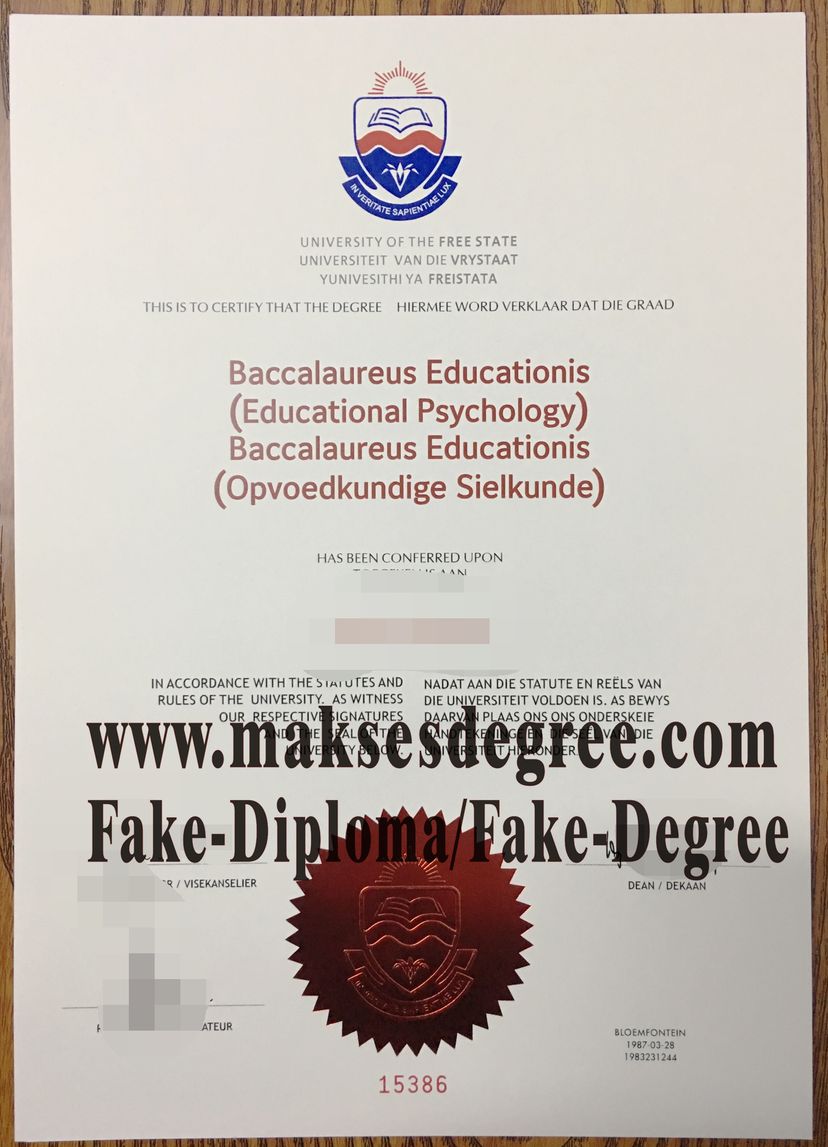 The easy steps to buy fake University of Free State Degree