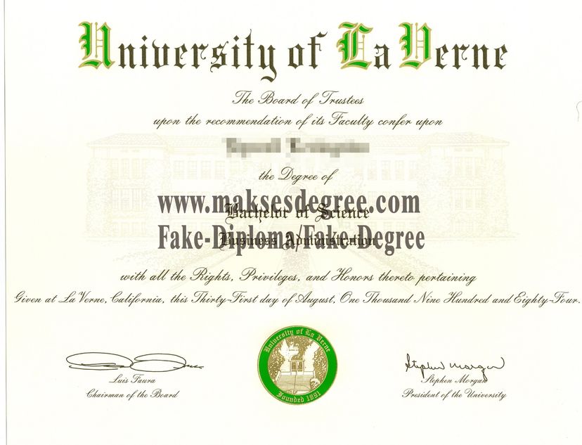 The easy steps to buy fake University of La Verne Certificate