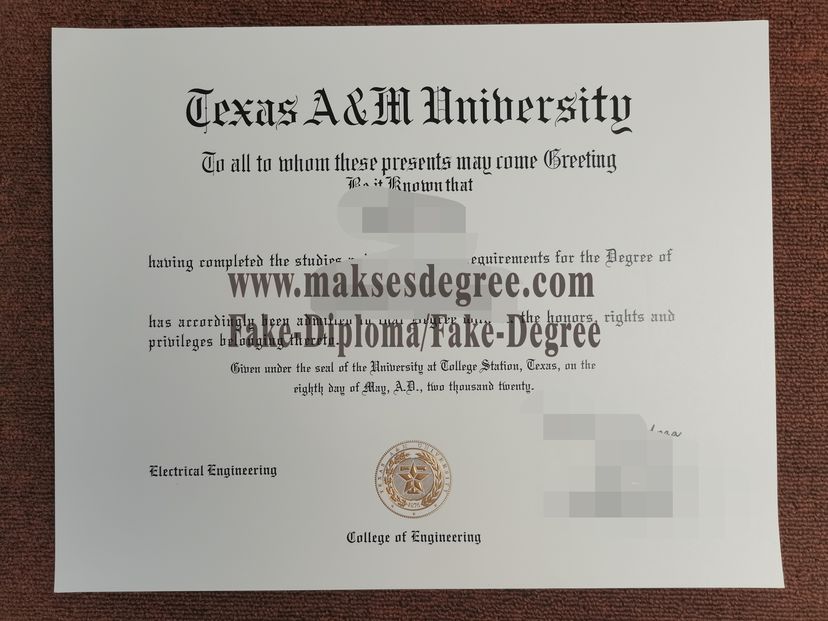 The easy steps to buy fake Where to purchase fake Texas AM University Degree Certificate