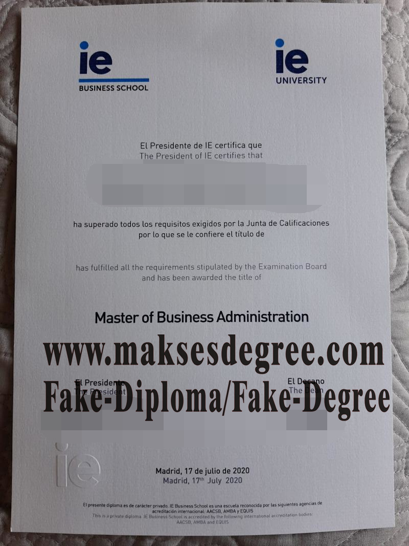 The steps to buy fake IE Business School Degree