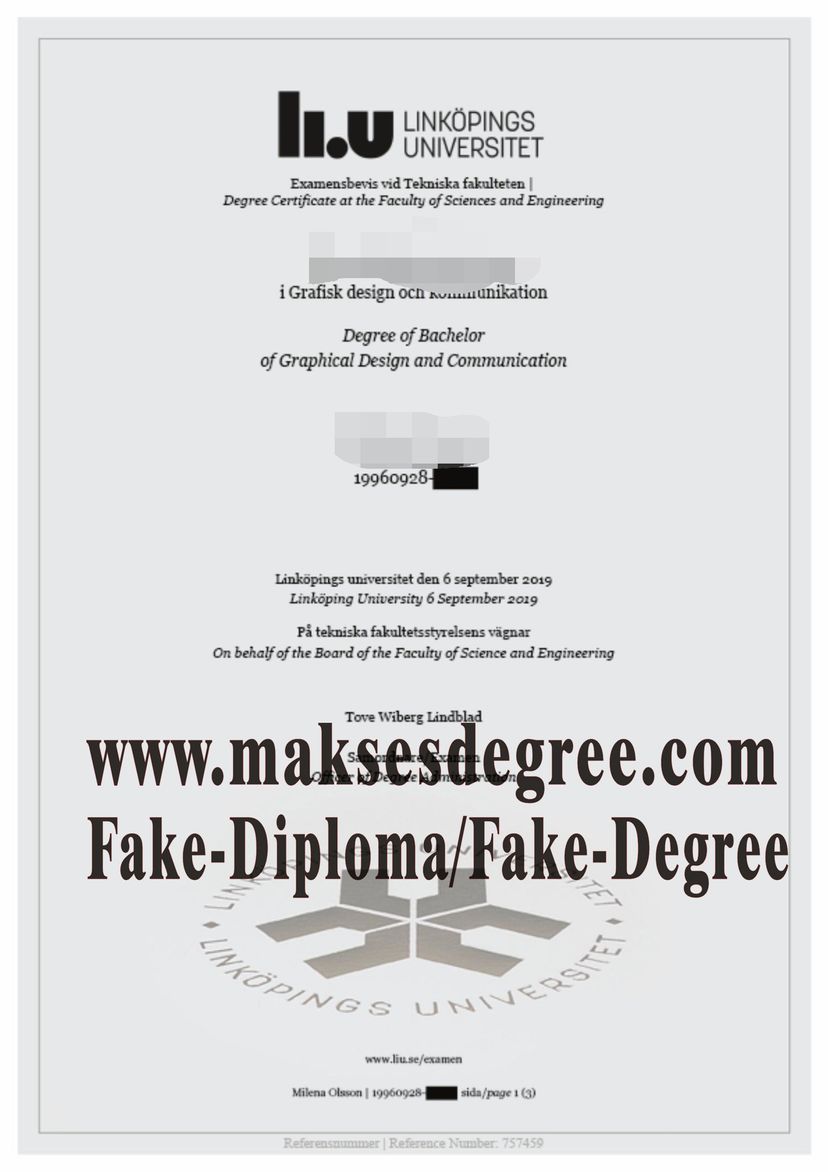 The steps to buy fake Linkoping University Certificate