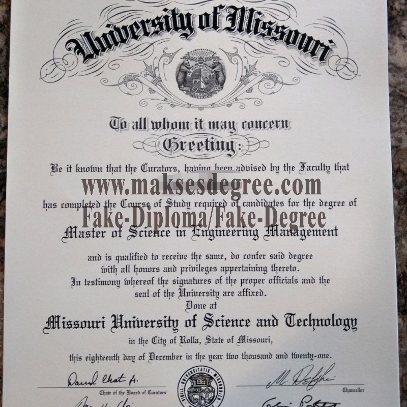 The steps to buy fake Missouri University of Science and Technology Diploma