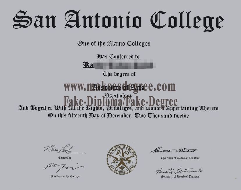 The steps to buy fake San Antonio College Certificate