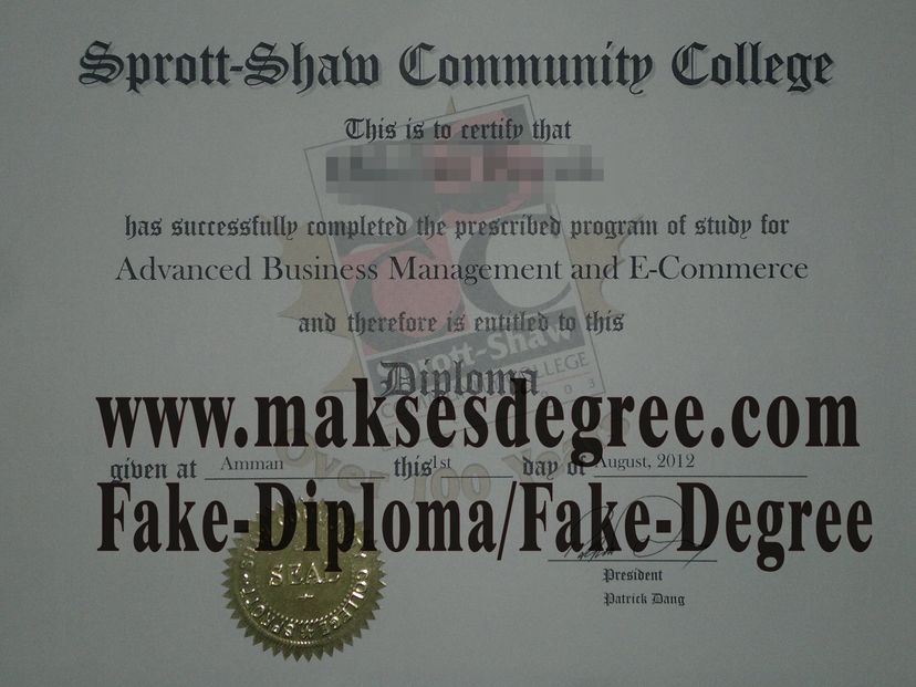 The steps to buy fake Sprott shaw Community College Certificate