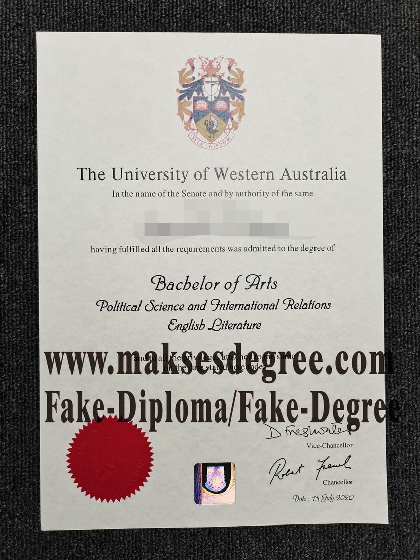 The steps to buy fake The University of Western Australia Diploma