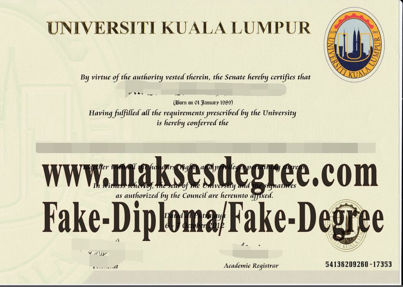 The steps to buy fake Universiti Kuala Lumpur Diploma