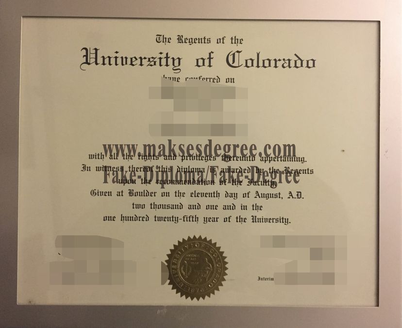 The steps to buy fake University of Colorado Boulder Certificate