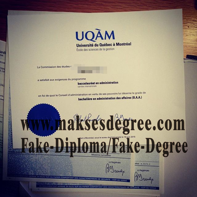 The steps to buy fake Université du Québec à Montréal Certificate