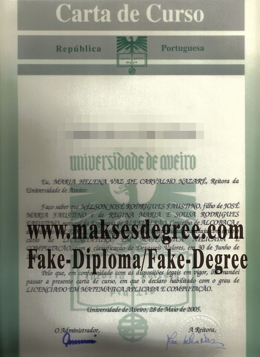 Where to order fake AveiroUniversity Certificate