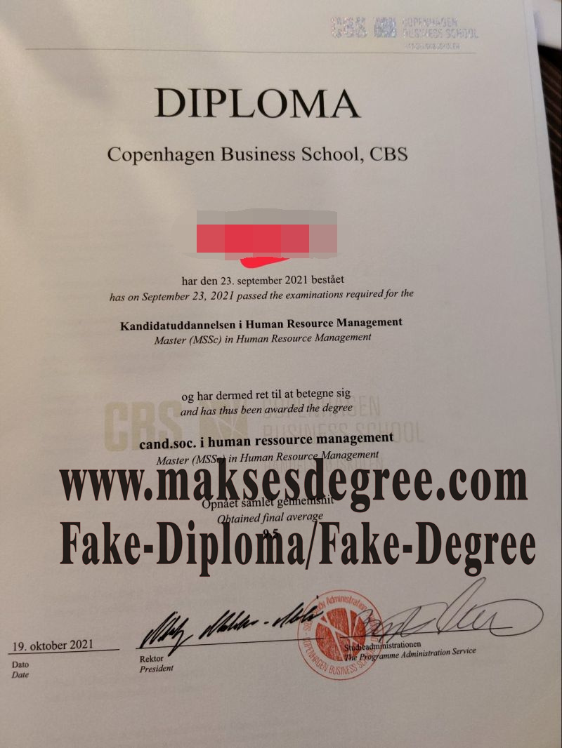 Where to order fake Copenhagen Business School Diploma