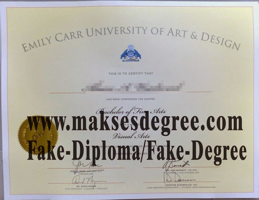 Where to order fake Emily Carr University of Art and Design Degree