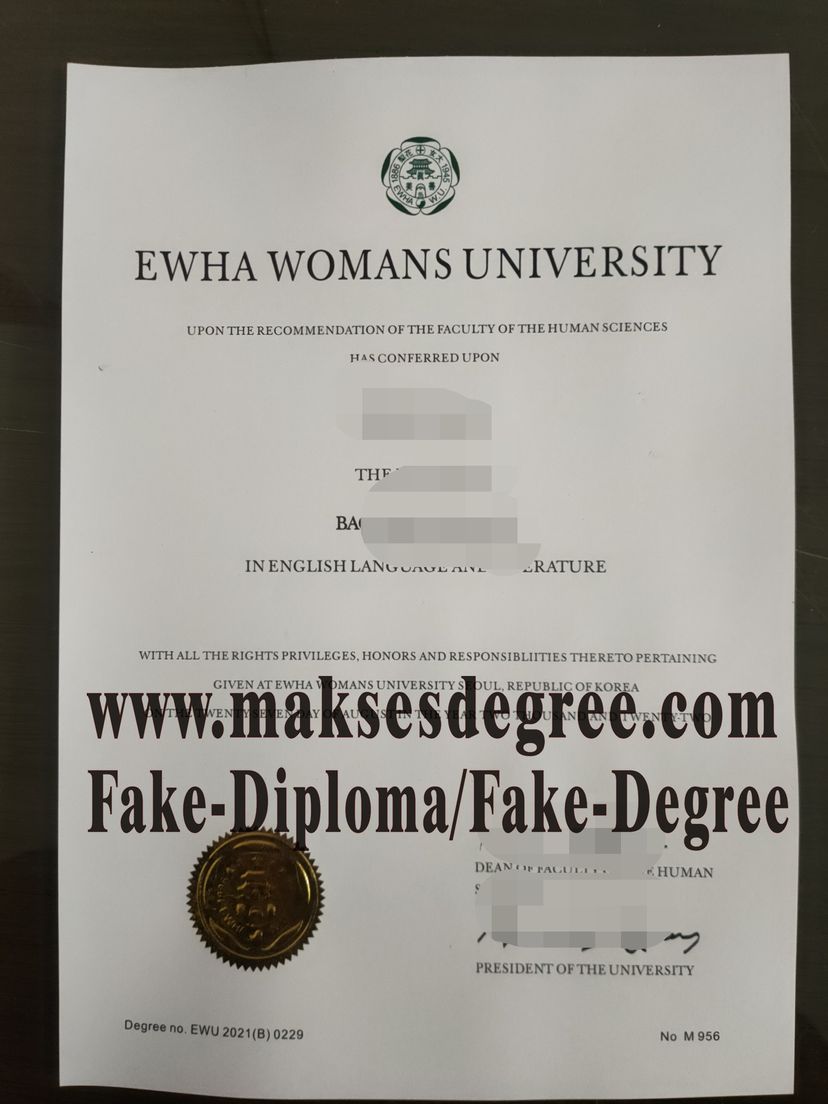 Where to order fake Ewha Womans University Certificate