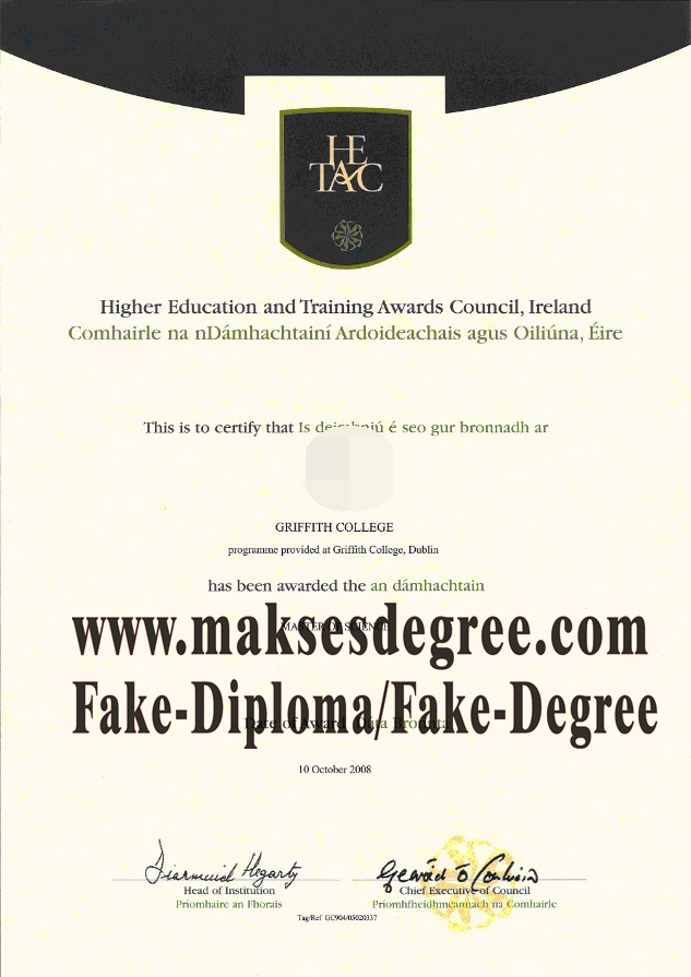 Where to order fake Griffith College Diploma