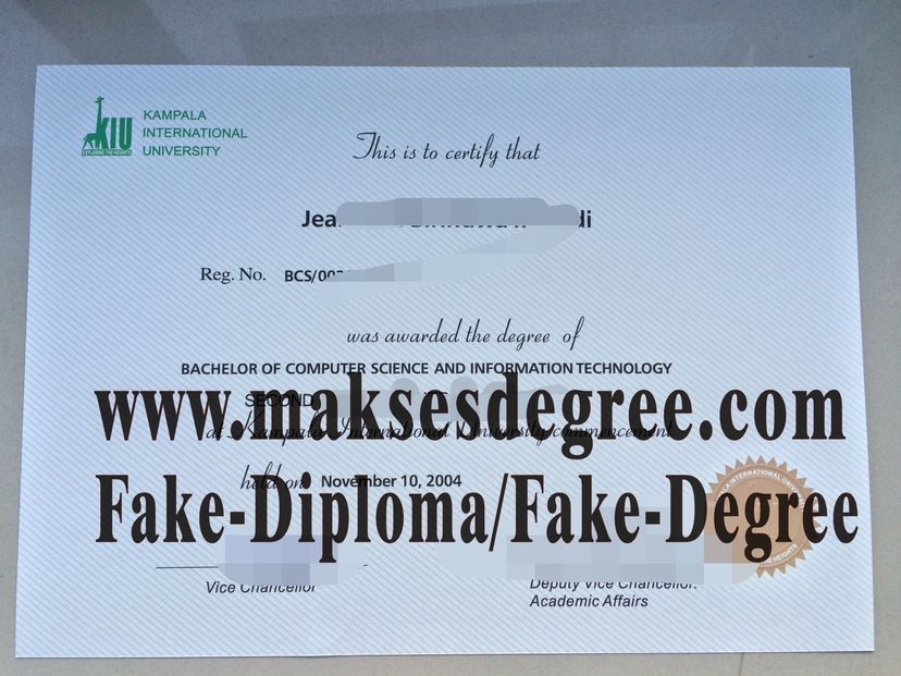 Where to order fake Kampala International University Certificate