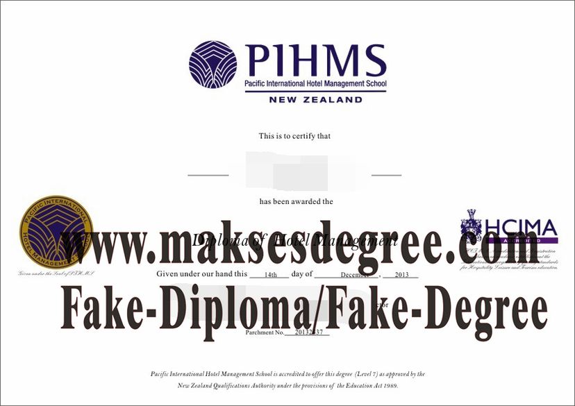 Where to order fake Pacific International Hotel Management School(PIHMS) Diploma