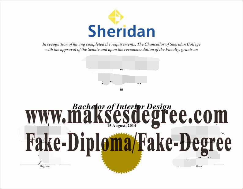 Where to order fake Sheridan College Degree