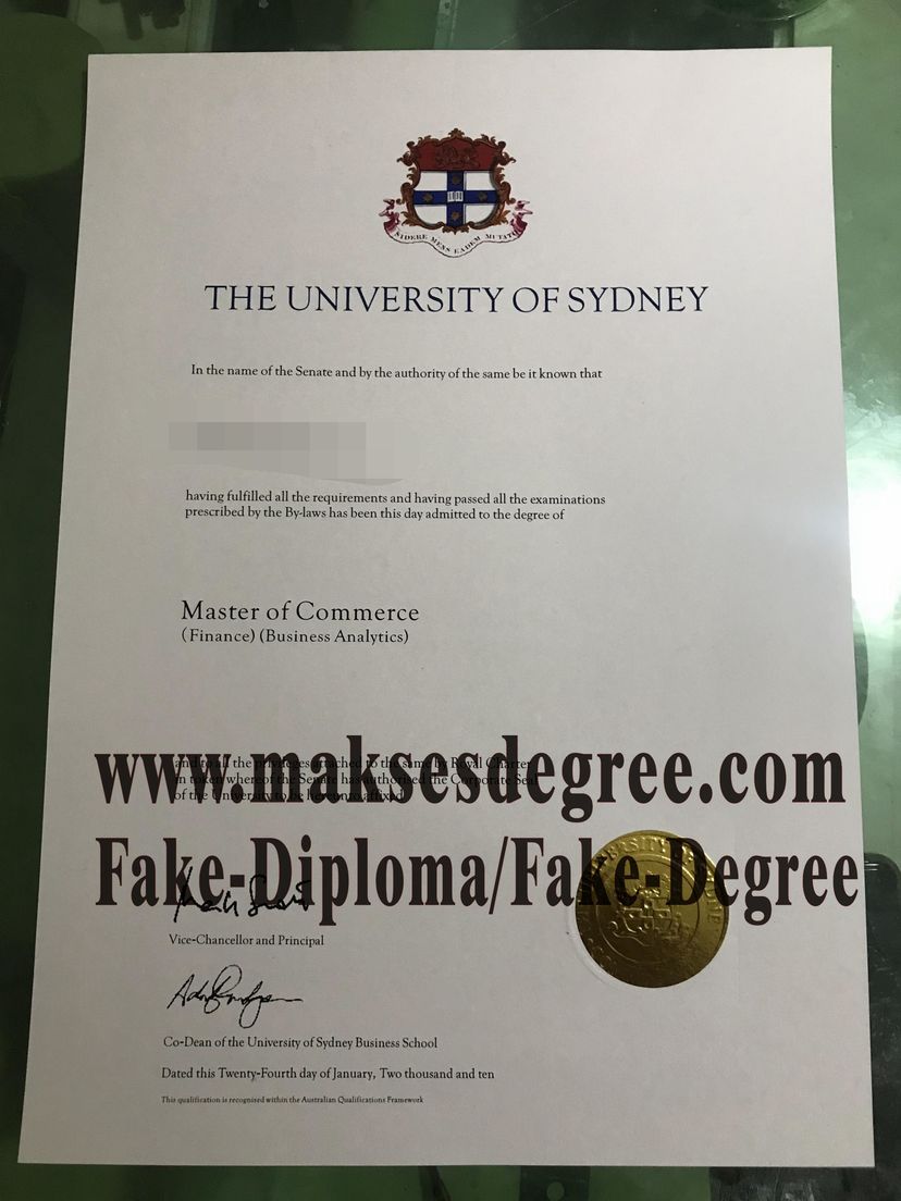 Where to order fake The University of Sydney Degree