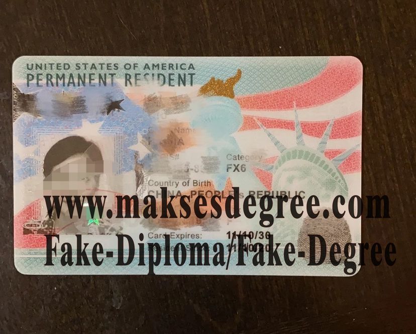 Where to order fake United States Permanent Resident Card