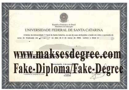 Where to order fake Universidade Federal de Santa Catarina Certificate