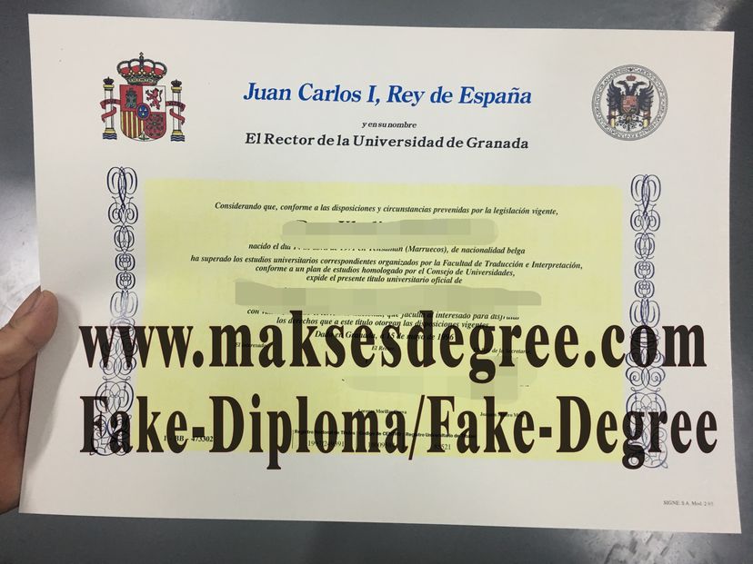 Where to order fake University of Granada Certificate