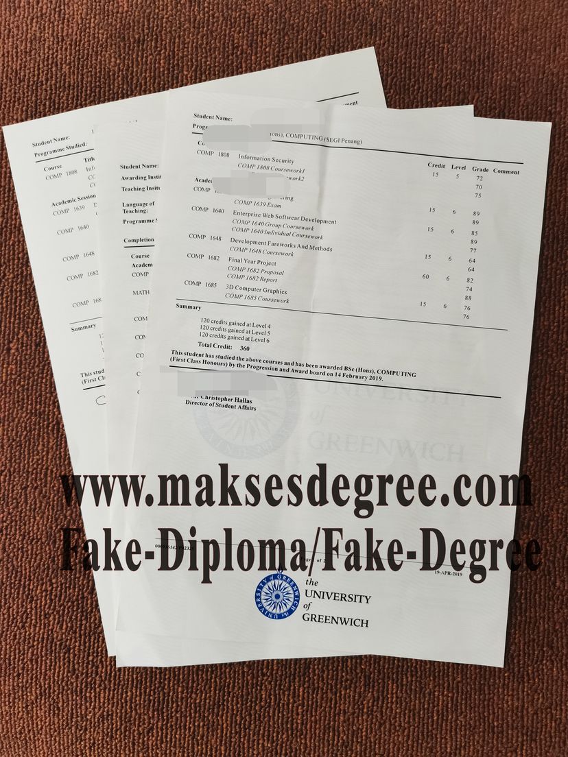 Where to order fake University of Greenwich Certificate