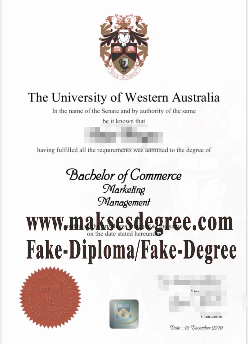 Where to order fake University of Western Australia Degree