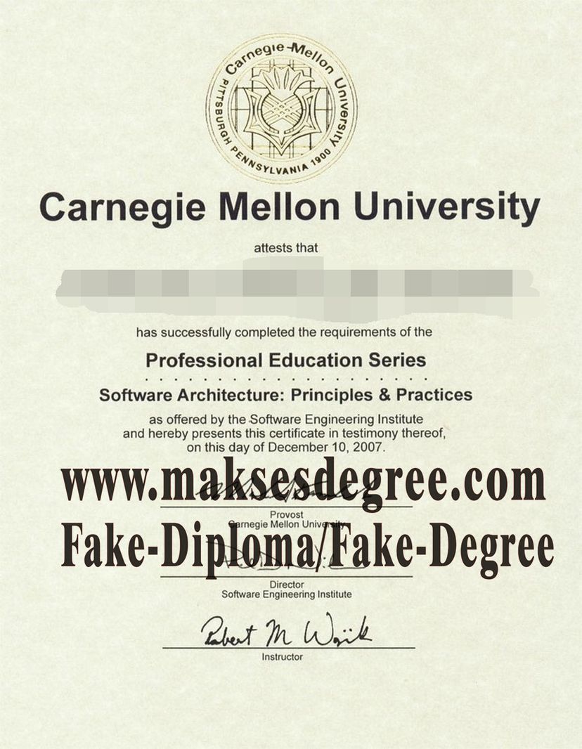 Where to order fake carnegie mellon University Diploma