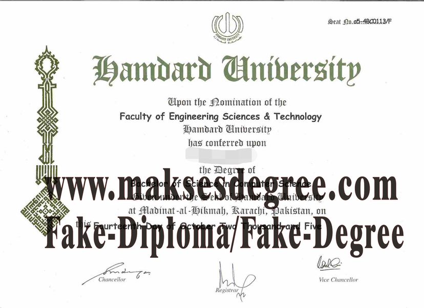 Where to purchase fake Hamdard University Degree