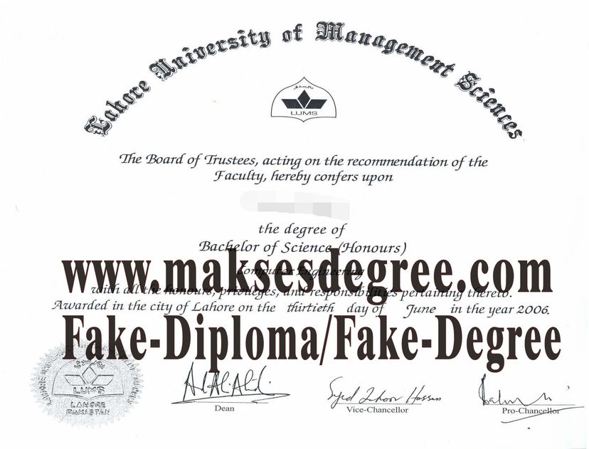 Where to purchase fake Lahore University of Management Sciences Certificate