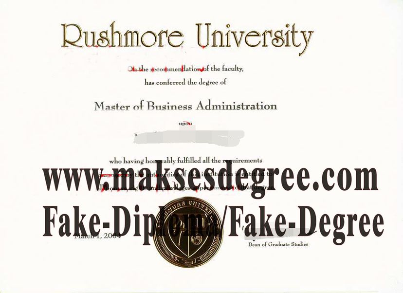 Where to purchase fake Rushmore University Certificate