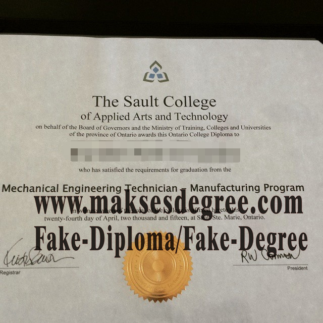 Where to purchase fake Sault College of Applied Arts and Technology Diploma